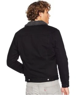 Levi's® Mens Type III Sherpa Trucker Jacket | Coats & Outerwear -Youthful Clothes 61SYECVhs L. AC SR736920