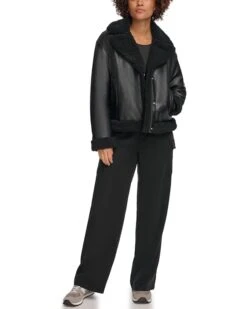 Levi's® Asymmetrical Leather Sherpa Lined Moto | Coats & Outerwear -Youthful Clothes 61UrWvnV0rL. AC SR736920