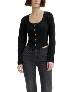 Levi's® Womens Daryn Long Sleeve Corset Blouse | Shirts & Tops