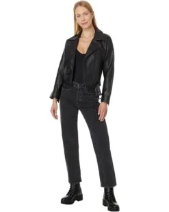 Levi's® Relaxed Crop Faux Leather Moto Jacket | Coats & Outerwear -Youthful Clothes 61xbQCEstKL. AC SR736920