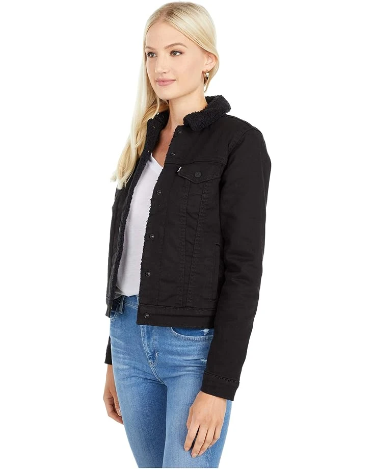 Levi's® Womens Original Sherpa Trucker Jacket | Coats & Outerwear 4 Levi's® Womens Original Sherpa Trucker Jacket | Coats & Outerwear - Image 2