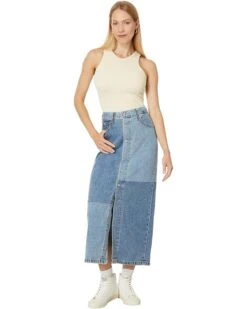Levi's® Premium Button Midi Skirt Patch | Skirts -Youthful Clothes 71314cxdWL. AC SR736920