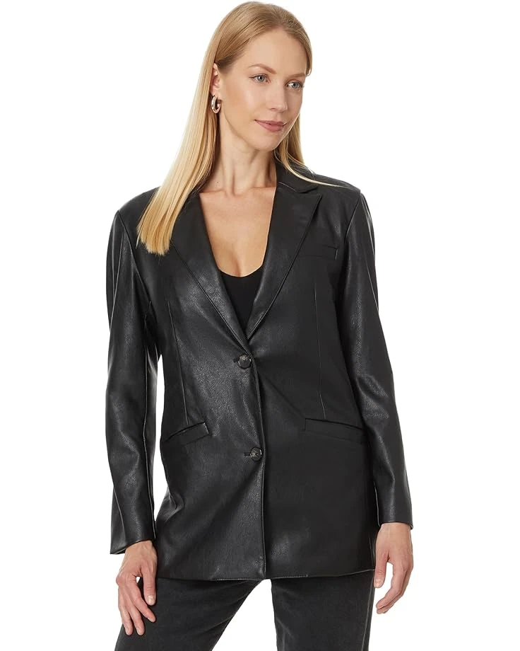 Levi's® Faux Leather Single Breasted Blazer | Coats & Outerwear 3 Levi's® Faux Leather Single Breasted Blazer | Coats & Outerwear