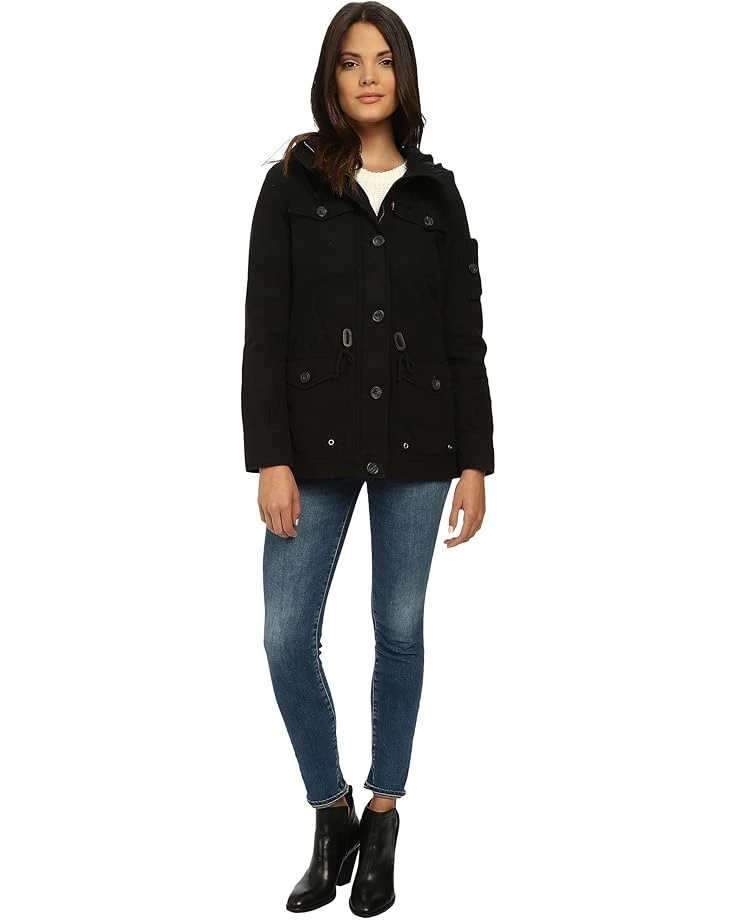Levi's® Washed Cotton Fashion Four-Pocket Military w/ Hood | Coats & Outerwear 3 Levi's® Washed Cotton Fashion Four-Pocket Military w/ Hood | Coats & Outerwear