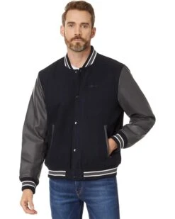 Levi's® Wool Blend Mixed Media Varsity Jacket | Coats & Outerwear