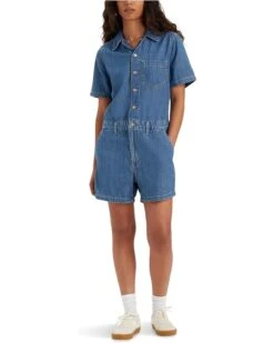 Levi's® Womens Short Sleeve Heritage Romper | Jumpsuits & Rompers