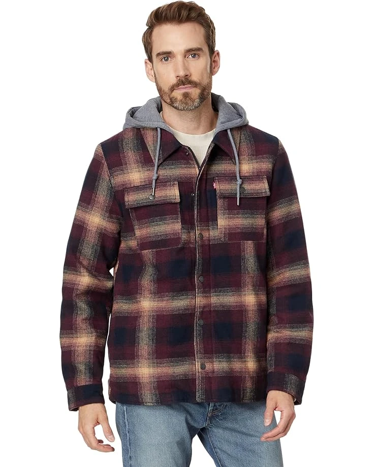 Levi's® Washed Cotton Shirt Jacket with A Jersey Hood and Sherpa Lining | Coats & Outerwear 12 Levi's® Washed Cotton Shirt Jacket with A Jersey Hood and Sherpa Lining | Coats & Outerwear - Image 10