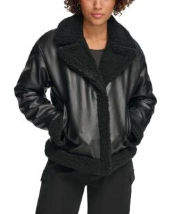 Levi's® Asymmetrical Leather Sherpa Lined Moto | Coats & Outerwear