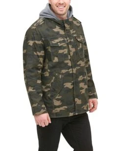 Levi's® Levi's Washed Cotton Hooded Military Jacket | Coats & Outerwear -Youthful Clothes 81CqO5FF14L. AC SR736920