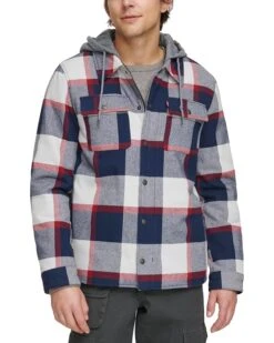 Levi's® Washed Cotton Shirt Jacket with A Jersey Hood and Sherpa Lining | Coats & Outerwear 19 Levi's® Washed Cotton Shirt Jacket with A Jersey Hood and Sherpa Lining | Coats & Outerwear -Youthful Clothes 81Dg SbysML. AC SR736920