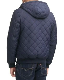 Levi's® Diamond Quilted Bomber with Sherpa Lined Hood | Coats & Outerwear -Youthful Clothes 81Qzl9cU3 L. AC SR736920