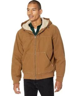 Levi's® Cotton Canvas Hooded Utility Jacket with Sherpa Lining | Coats & Outerwear -Youthful Clothes 81ZKXnmSTBL. AC SR736920