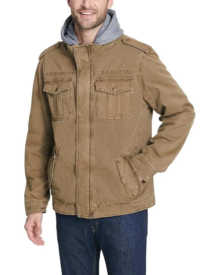 Levi's® Two-Pocket Hoodie with Zip Out Jersey Bib/Hood and Sherpa Lining | Coats & Outerwear 6 Levi's® Two-Pocket Hoodie with Zip Out Jersey Bib/Hood and Sherpa Lining | Coats & Outerwear - Image 4