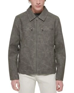 Levi's® Faux Leather Jacket w/ Laydown Collar | Coats & Outerwear