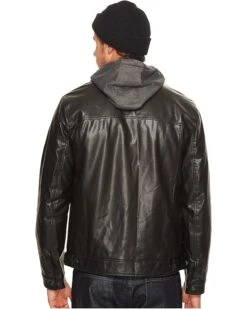 Levi's® Faux Leather Trucker with Jersey Hood and Fleece Lining | Coats & Outerwear 11 Levi's® Faux Leather Trucker with Jersey Hood and Fleece Lining | Coats & Outerwear -Youthful Clothes 91a03KEz5L. AC SR736920