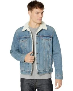 Levi's® Mens Type III Sherpa Trucker Jacket | Coats & Outerwear -Youthful Clothes 91niqnod2L. AC SR736920